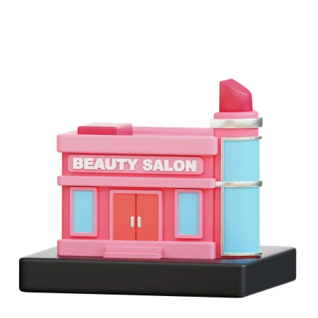 3 D Beauty Salon Illustration 3D Icon