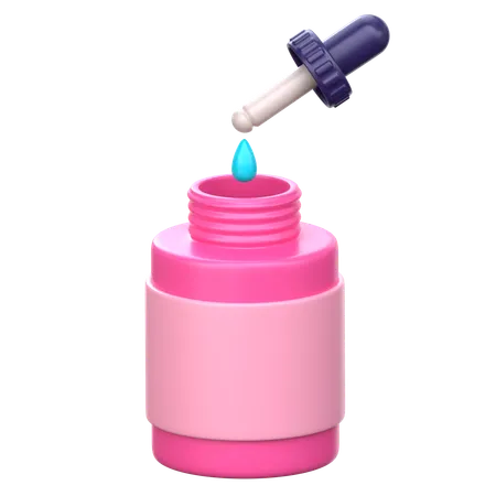 Beauty Serum 3 D Skincare Icon 3D Icon