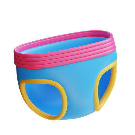 Pañal de bebe  3D Icon