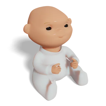 Bebê uni  3D Icon