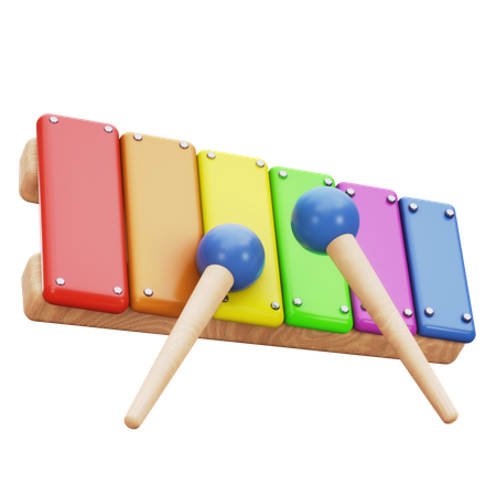 Bébé xylophone  3D Icon