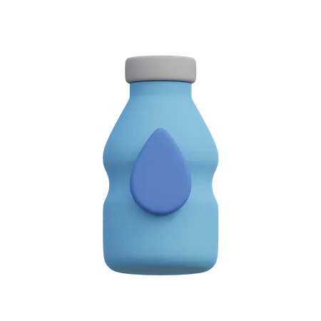 Beber agua  3D Illustration