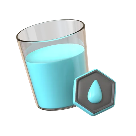 Beber agua  3D Icon