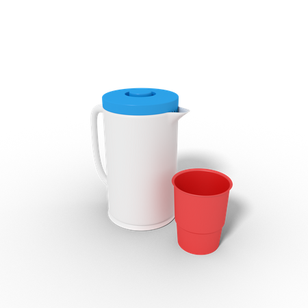 Beber tetera y taza  3D Icon