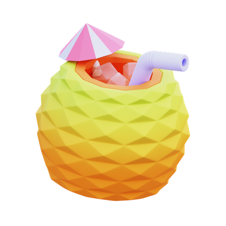 Bebida de abacaxi  3D Icon