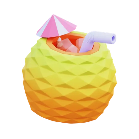 Bebida de abacaxi  3D Icon