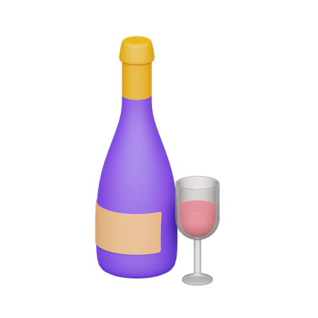 Bebida alcoólica  3D Icon