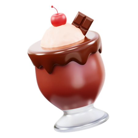 Bebida de chocolate  3D Icon