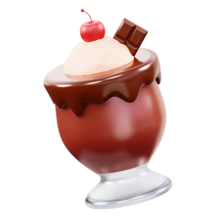 Bebida de chocolate  3D Icon