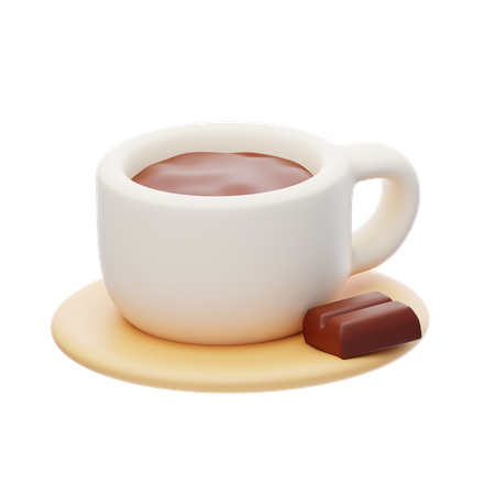 Bebida de chocolate caliente  3D Icon