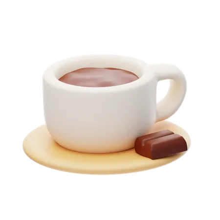 Bebida de chocolate caliente  3D Icon