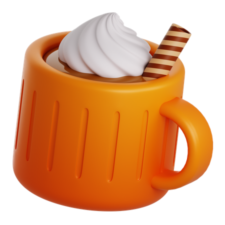 Bebida de chocolate caliente  3D Icon