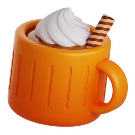 Bebida de chocolate caliente  3D Icon
