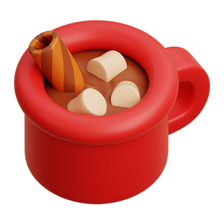 Bebida de chocolate quente  3D Icon