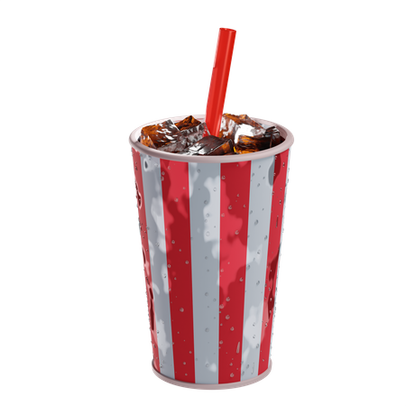 Bebida de cine  3D Icon