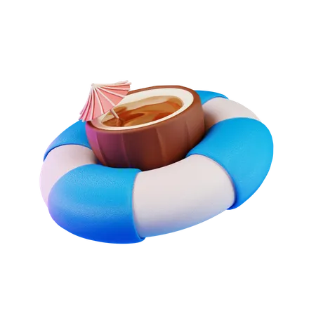 Bebida de coco  3D Icon