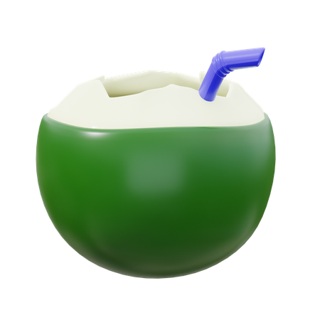 Bebida de coco  3D Icon