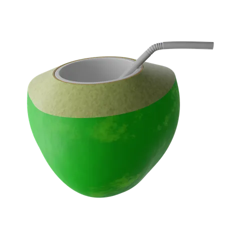 Bebida de coco  3D Icon