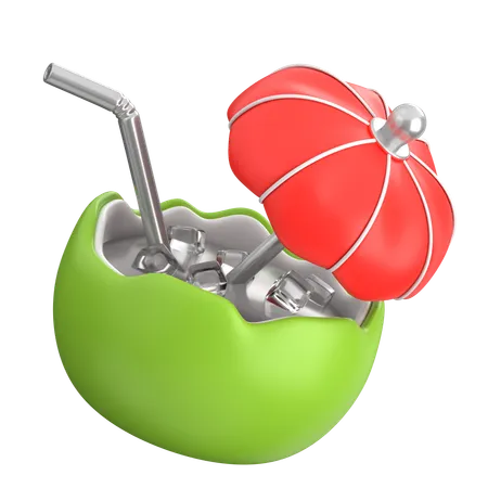 Bebida de coco  3D Icon