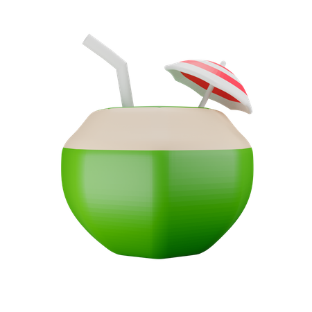 Bebida de coco  3D Icon