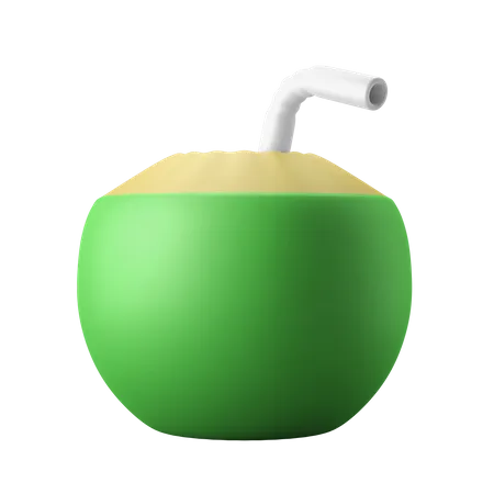 Bebida de coco  3D Icon