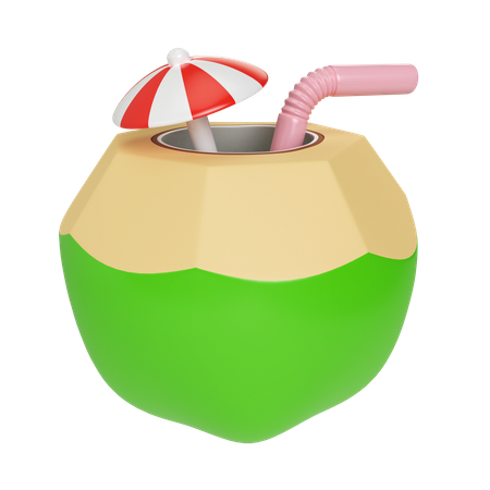 Bebida de coco  3D Icon