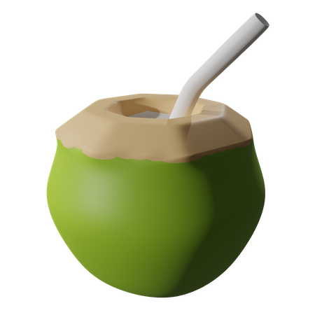 Bebida de coco  3D Icon