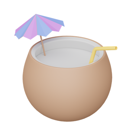 Bebida de coco  3D Icon