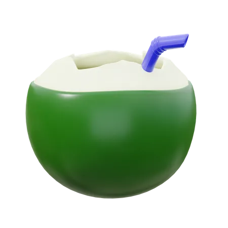 Bebida de coco  3D Icon