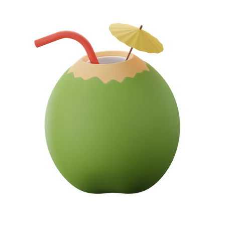 Bebida de coco  3D Icon