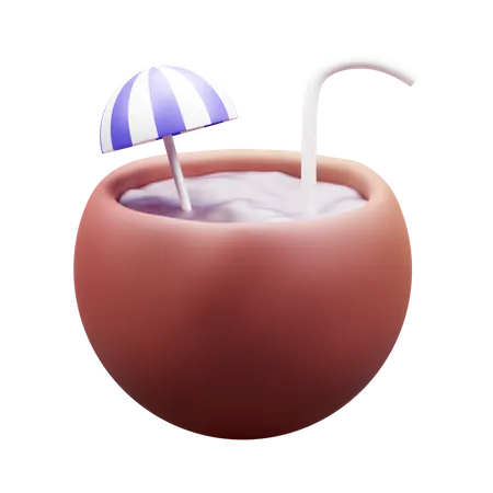 Bebida de coco  3D Icon