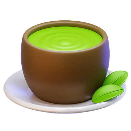 Bebida matcha  3D Icon