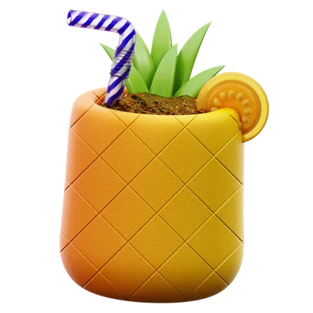 Bebida de piña  3D Icon