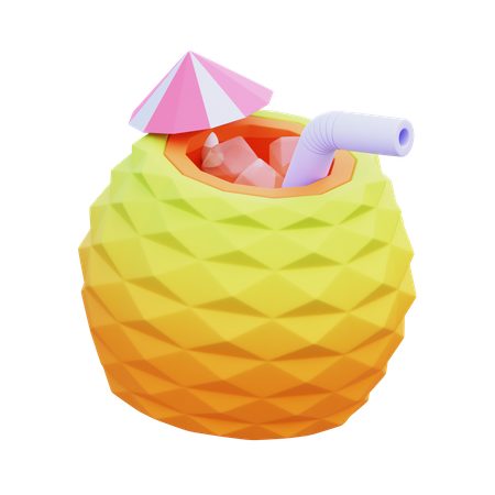 Bebida de piña  3D Icon