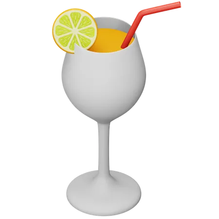 Bebida de jugo  3D Icon