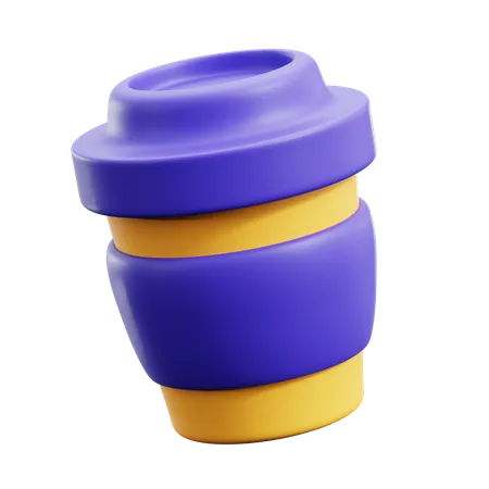 Bebida Taza Para Llevar  3D Icon