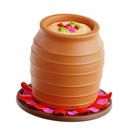 Bebida thandai  3D Icon