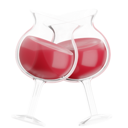 Bebidas de boda  3D Icon