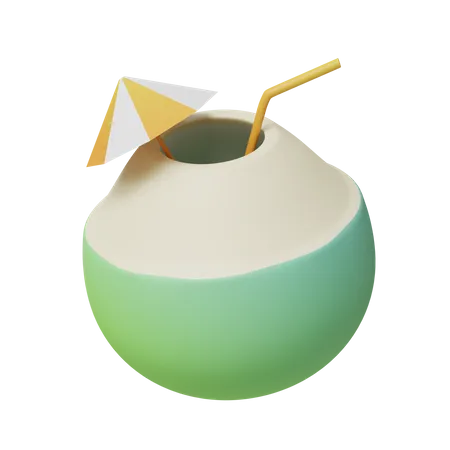 Bebidas de coco  3D Icon