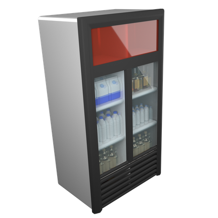 Refrigerador de bebidas  3D Icon