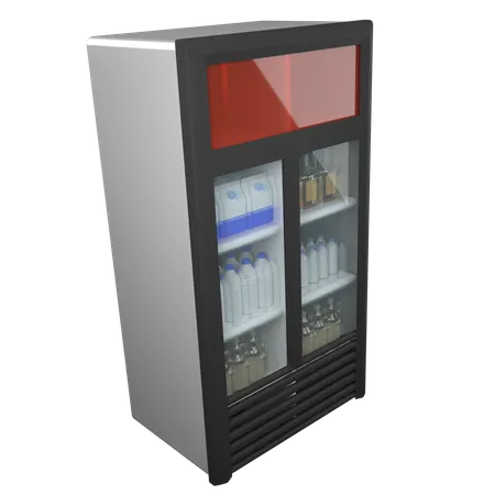 Refrigerador de bebidas  3D Icon