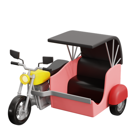 モーターリキシャ  3D Icon