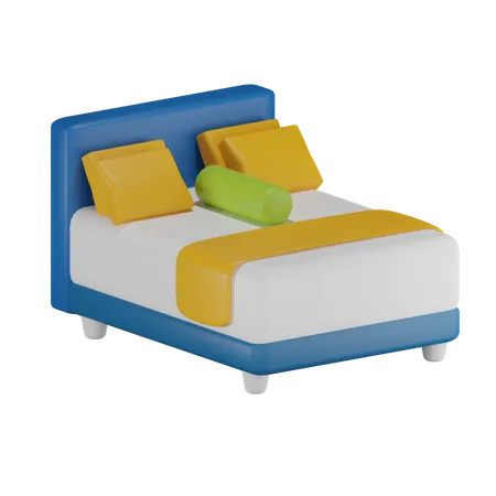 Bed 3 D Illustration 3D Icon