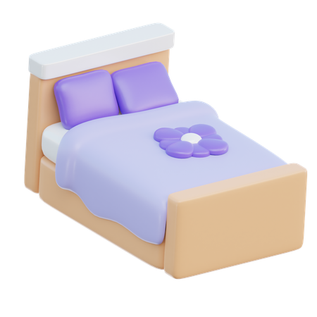 Bed  3D Icon