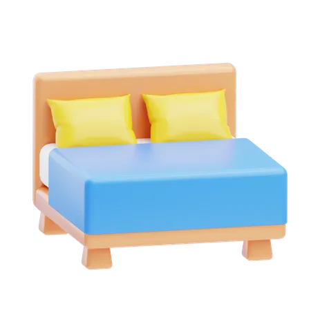 Bed  3D Icon