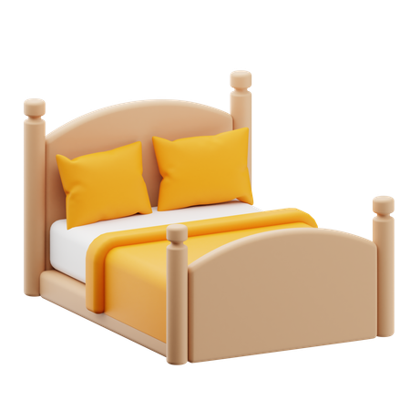 Bed  3D Icon