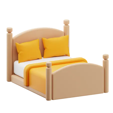 Bed  3D Icon