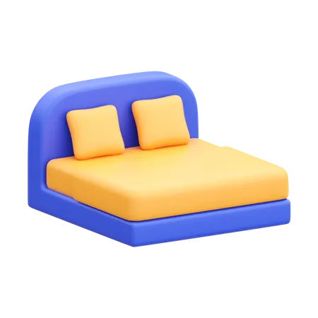 Bed  3D Icon