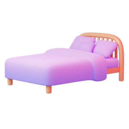 Bed  3D Icon