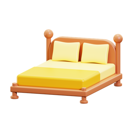 Bed  3D Icon